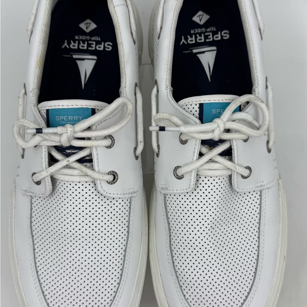 Sperry “Soletide”‎ 2-Eye Sneakers White STS23160 Low Top Mesh Mens 12 Top Sider - Picture 4 of 10